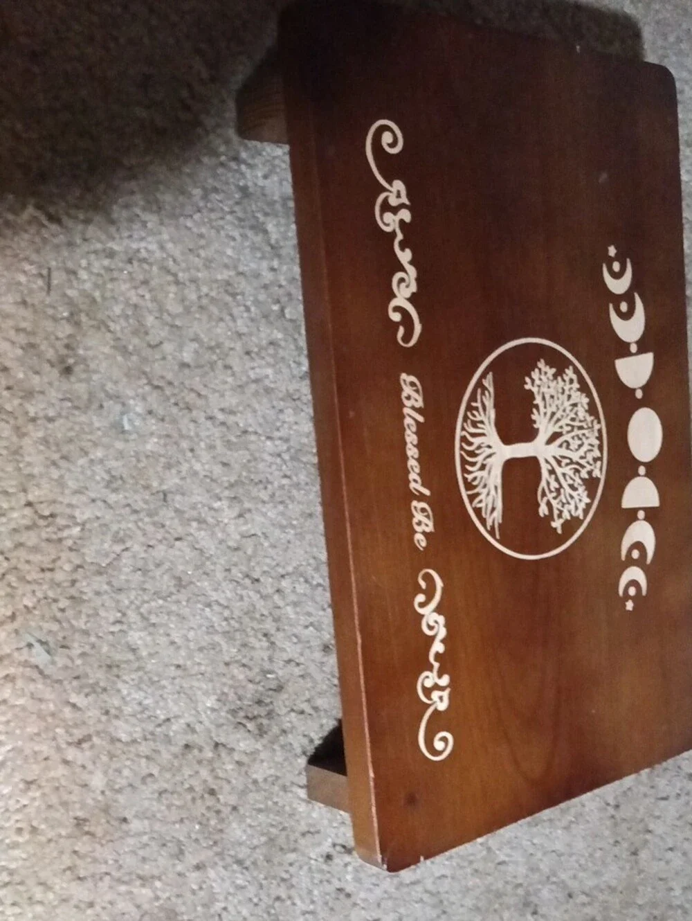 Wooden Moon Phase & Tree of Life  Tray